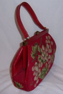 vintage needlepoint purse