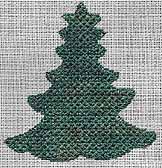 Christmas tree needlepoint