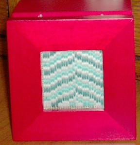 bargello needlepoint in sudberry mini box designed and stitched by needlepoint expert janet m. perry