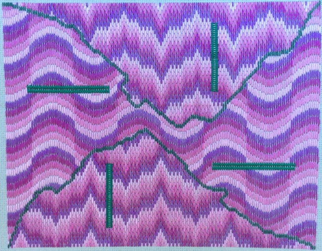 Define Bargello Needlepoint Edges