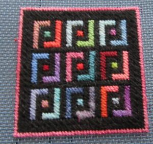 Implied Square Scrap Bag needlepoint