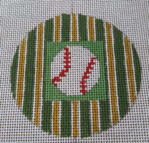 Oakland A's baseball ornament