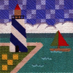 Sandy Grossman-Morris lighthouse needlepoint canvas