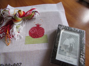 pomegranate needlepoint kit from Pippin