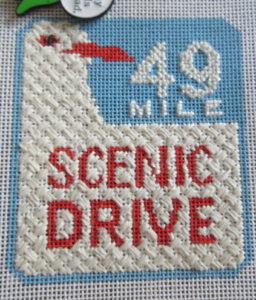 SF Scenic Drive needlepoint