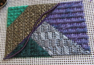 line of beads before couching