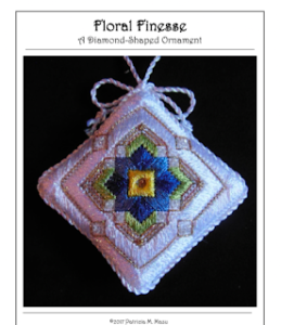floral finesse needlepoint ornament