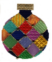 needlepoint stitch guide for Jody Designs ornament by needlepoint expert Janet M. Perry