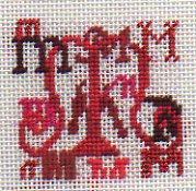 letter m in needlepoint