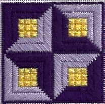 needlepoint quilt block by janet m perry