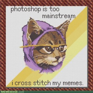 lolcat cross stitch
