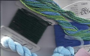 thread colors for laura perin's mini mystery needlepoint project