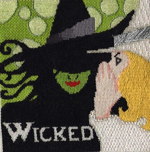 wicked needlepoint, designed by raymond crawford, stitch guide by needlepoint expert janet m. perry