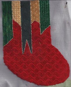 holiday ribbons free needlepoint stitch sampler designed and stitch by needlepoint expert janet m. perry