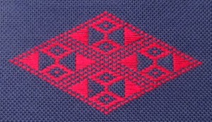 kogin (pattern darning) embroidery pattern