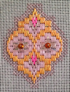 bargello needlepoint ornament