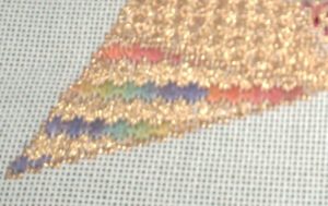 color through gold sampler patch