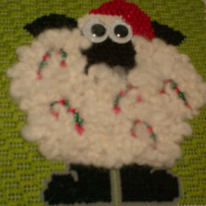annie lane needlepoint sheep ornament