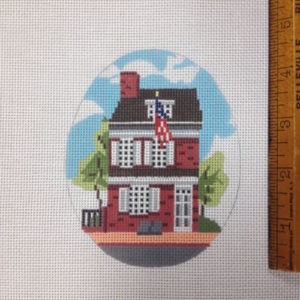 betsy ross house needlepoint canvas