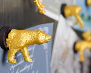gold animal magnets