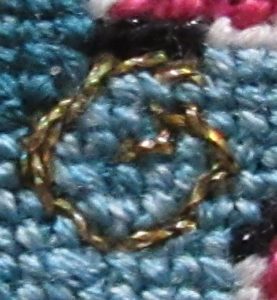 stem stitch spiral