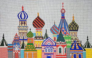 russian architecture needlepoint canvas