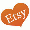 Etsy logo in heart