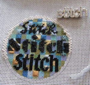 Mindy stitch needlepoint round
