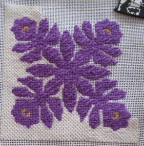 needlepoint Hawaiian quilt