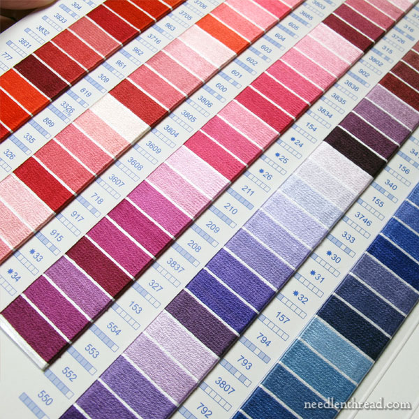 Why Real Thread Color Cards Are Great \u2013 Nuts about Needlepoint