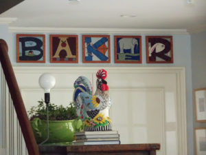 rooster and baker needlepoint