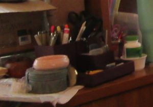 put things you use often close by, in a desk organizer