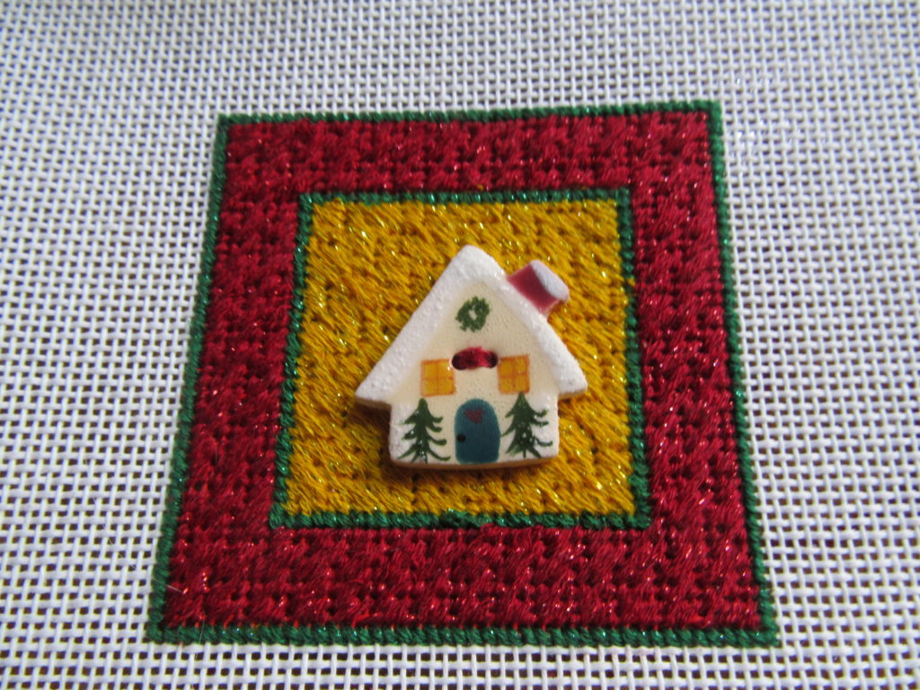 Counted Canvas needlepoint Kit Laura Perin Minature Holiday