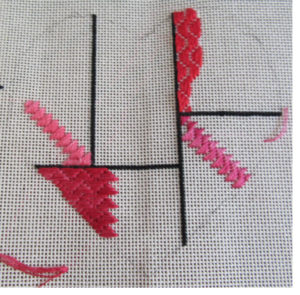 milanese stitch needlepoint sampler