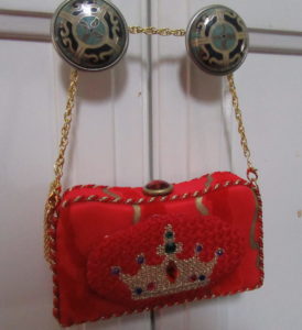 needlepoint purse ornament door hanger