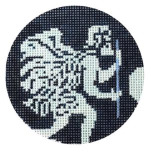St. Christopher needlepoint from Pip & Roo