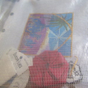 translucent mesh bag for needlepoint