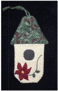 birdhouse needlepoint ornament
