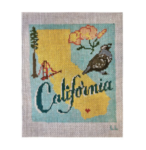 California needlepoint by Lee Long