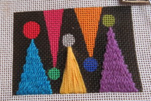 PARTY HATS NEEDLEPOINT, CANVAS FROM zECCA