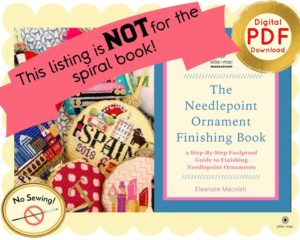 needlepoint ornament finishing book