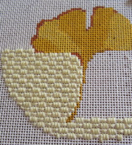 hyacinth needlepoint stitch sample