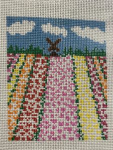 tulip fields needlepoint