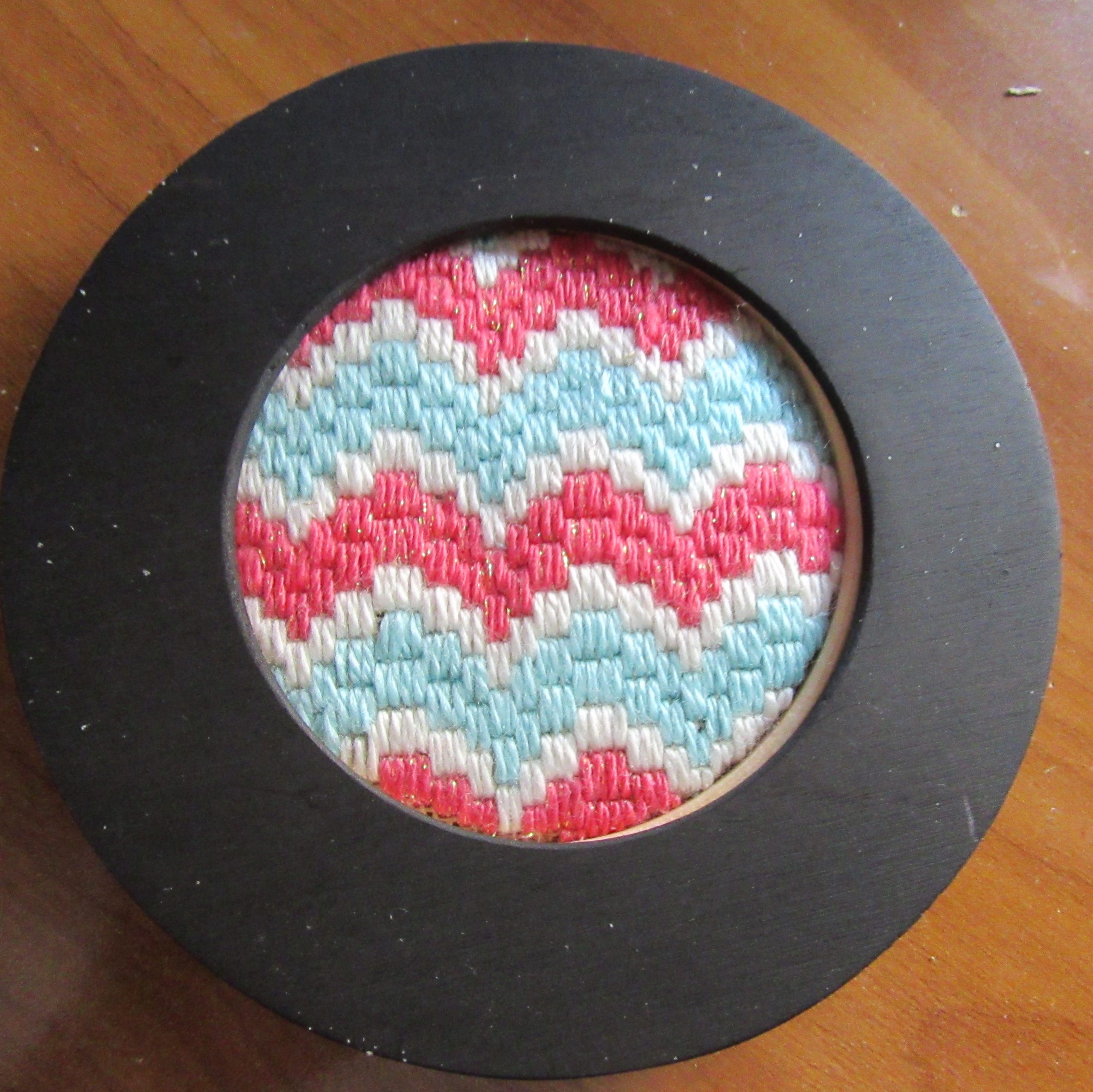 How to finish an embroidery hoop with cardboard