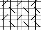 diagonal pattern darning
