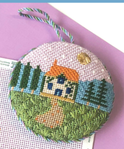 house in the woods needlepoint