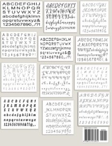 an assortment of alphabets