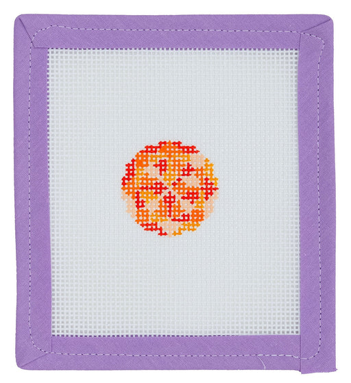 Reel point embroidered needlepoint - Gem