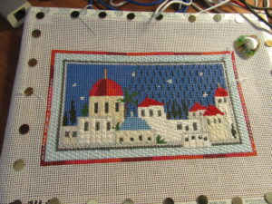 Jerusalem, partially stitched